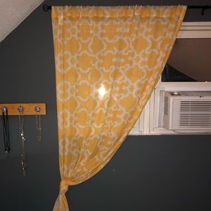 Yellow Geometric Curtains